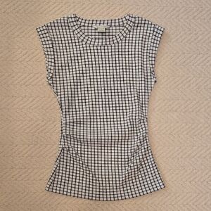 Club Monaco Black and White Sleeveless Tee